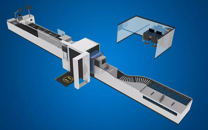 3D Checkpoint-Konfigurator für Flughafen-Sicherheitslanes | Smiths Detection